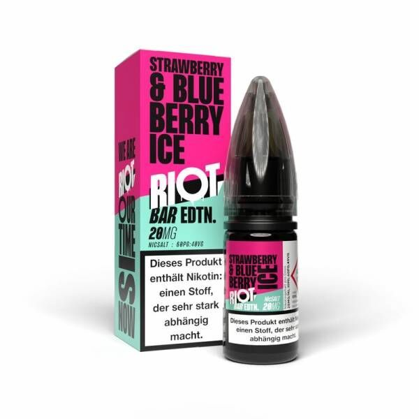Strawberry Blueberry Ice - BAR EDTN - Riot Nikotinsalz Liquid 10ml