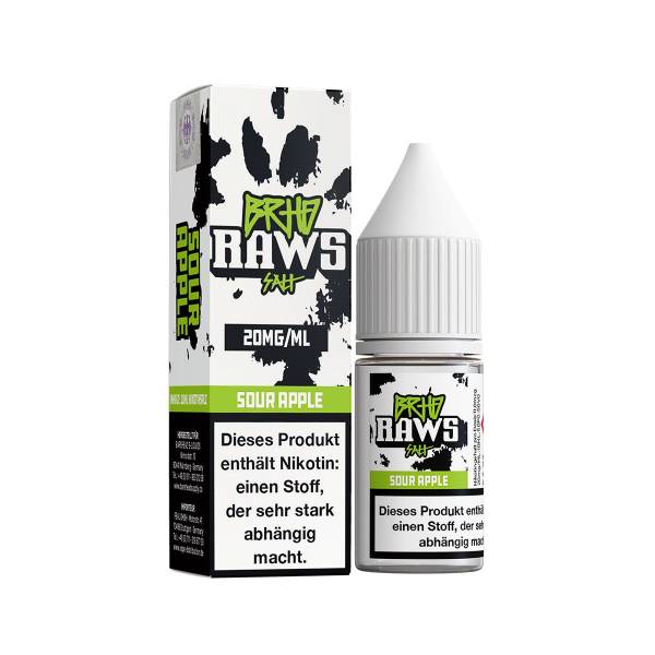 Sour Apple - Raws - BRHD Hybrid Nikotin Liquid 10ml - 20mg