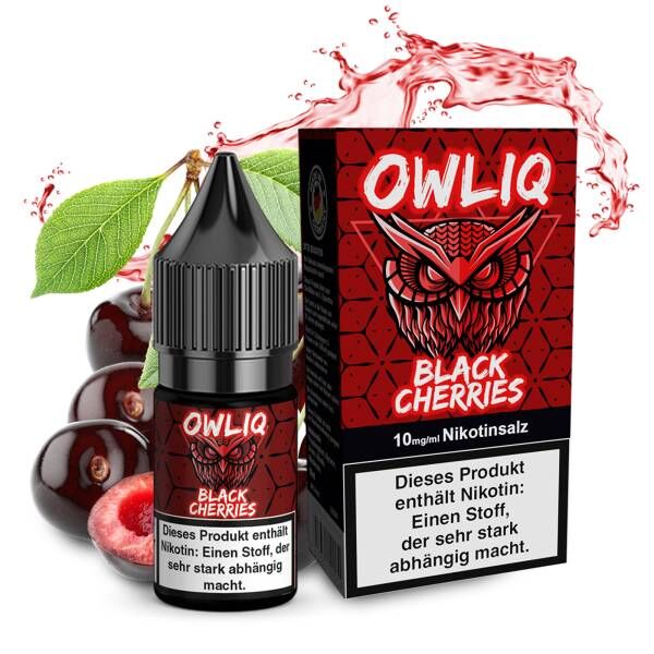 Black Cherries - OWLIQ Overdosed - Nikotinsalz Liquid 10ml