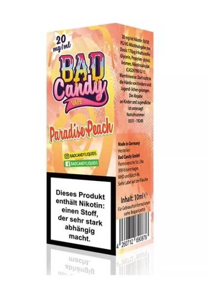 Paradise Peach - Bad Candy Nic Salt Liquid 10ml