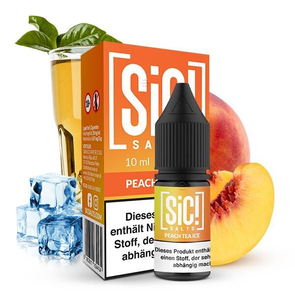 Peach Tea Ice - SIC! - Nikotinsalz Liquid 10ml