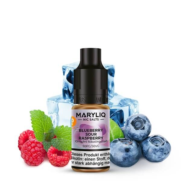 Blueberry Sour Raspberry - Maryliq - Nikotinsalz Liquid 10ml