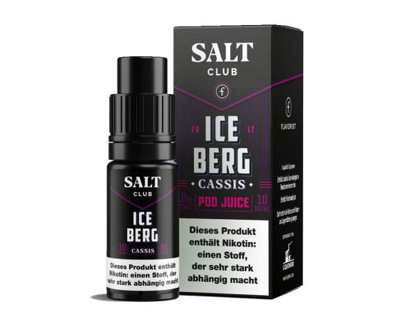 Ice Berg Cassis - Salt Club FV - NicSalt Liquid 10ml