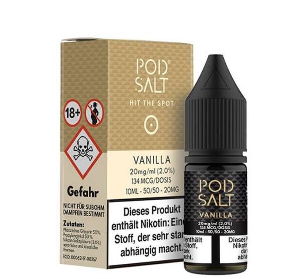 Vanilla - Pod Salt 10ml Liquid 20mg Nikotinsalz