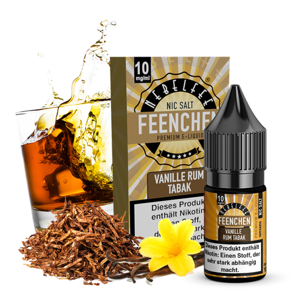 Vanille Rum Tabak - Nebelfee - Nikotinsalz Liquid 10ml