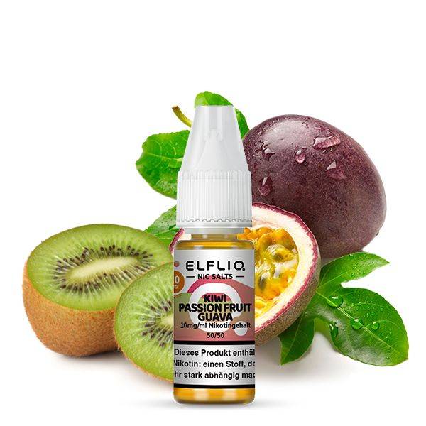 Kiwi Passion Fruit Guava- ELFLIQ - Nikotinsalz Liquid 10ml