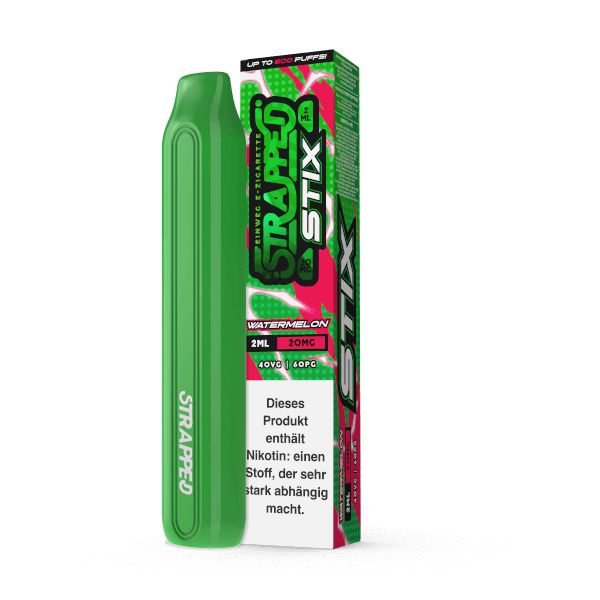 Watermelon - Strapped STIX - Einweg E-Zigarette - 20mg