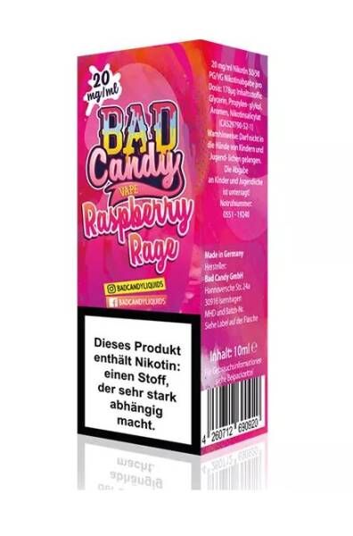 Raspberry Rage - Bad Candy Nic Salt Liquid 10ml