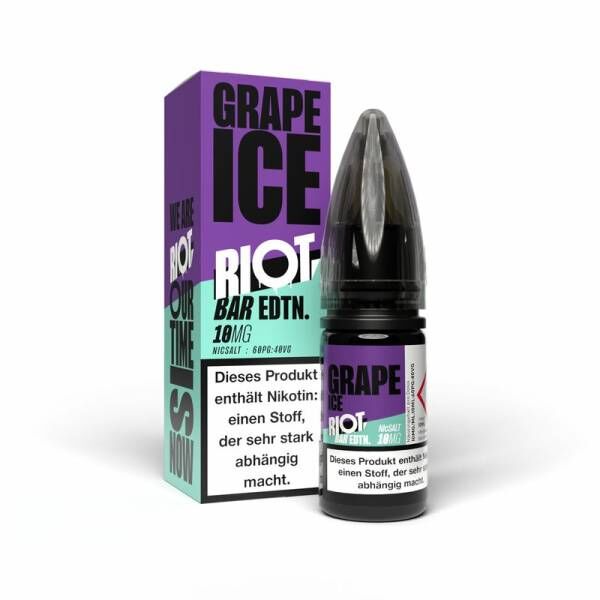 Grape Ice - BAR EDTN - Riot Nikotinsalz Liquid 10ml