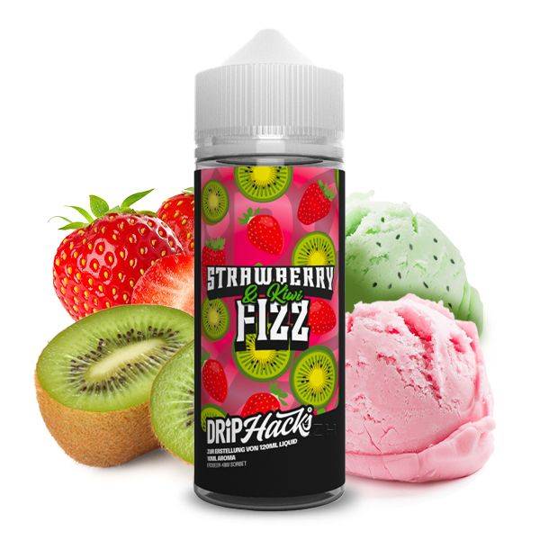 Strawberry & Kiwi Fizz - Drip Hacks Aroma 10ml
