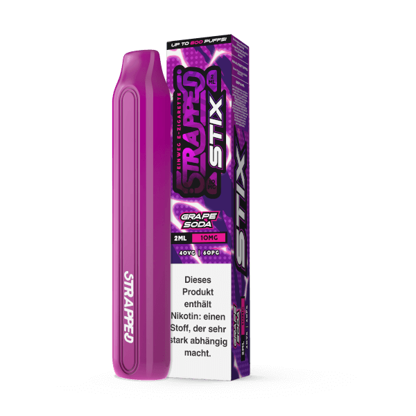 Grape Soda - Strapped STIX - Einweg E-Zigarette 10mg