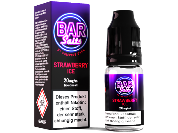 Strawberry Ice -  BarSalts Vampire Vape Nikotinsalz Liquid