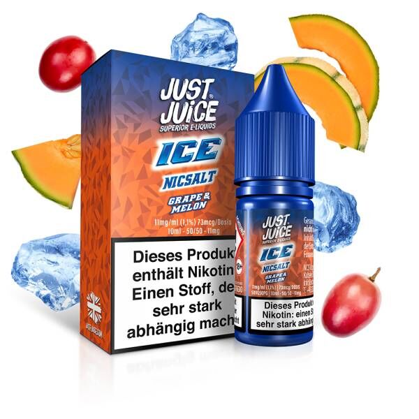 Grape & Melon Ice - Just Juice - Nikotinsalz Liquid 10ml
