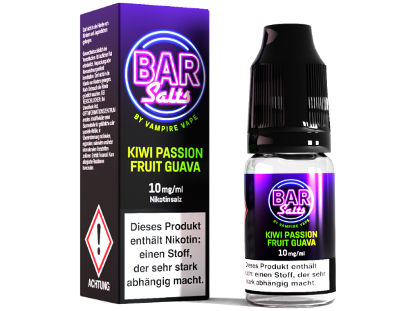 Kiwi Passion Fruit Guava -  BarSalts Vampire Vape Nikotinsalz Liquid