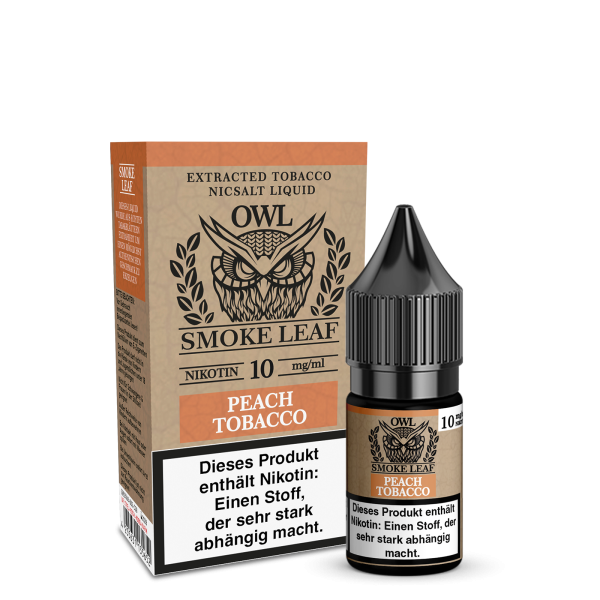 Peach Tobacco - OWL Smoke Leaf - Nikotinsalz Liquid 10ml