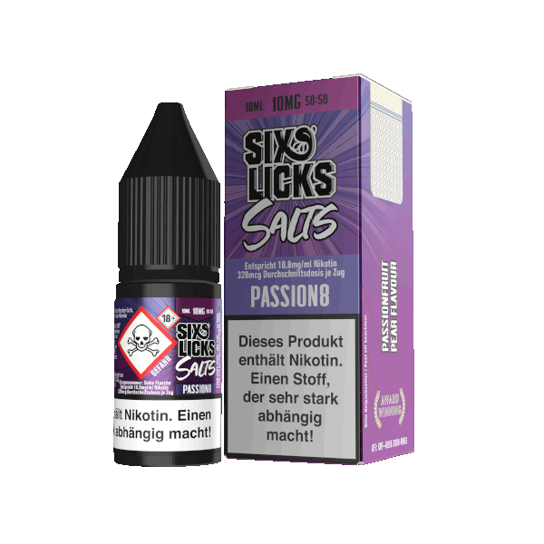 PASSION8 - Six Licks Nikotinsalz Liquid 10ml