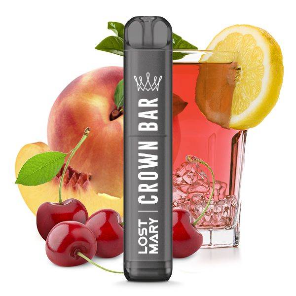 Crown Bar by Al Fakher x Lost Mary Cherry Peach Lemonade