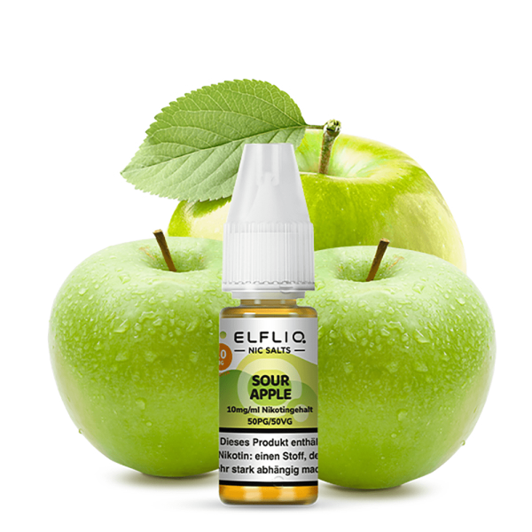 Sour Apple - ELFLIQ - Nikotinsalz Liquid 10ml