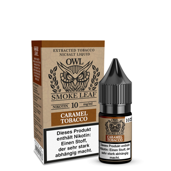 Caramel Tobacco - OWL Smoke Leaf - Nikotinsalz Liquid 10ml