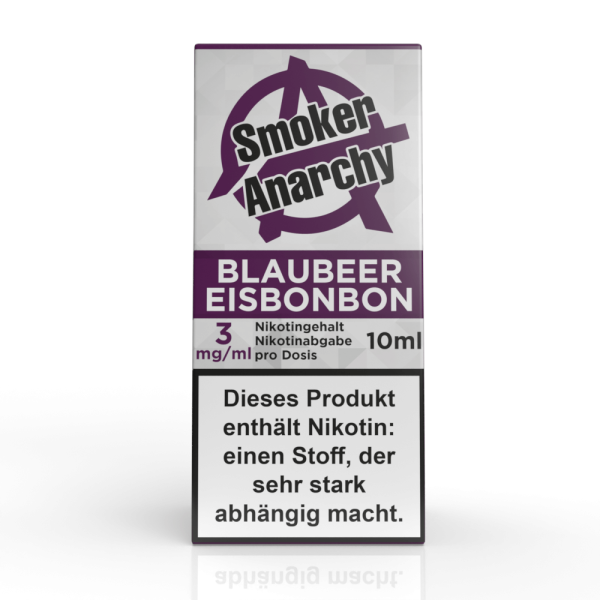 Blaubeer Eisbonbon - Smoker Anarchy® Liquid 10ml 0 mg