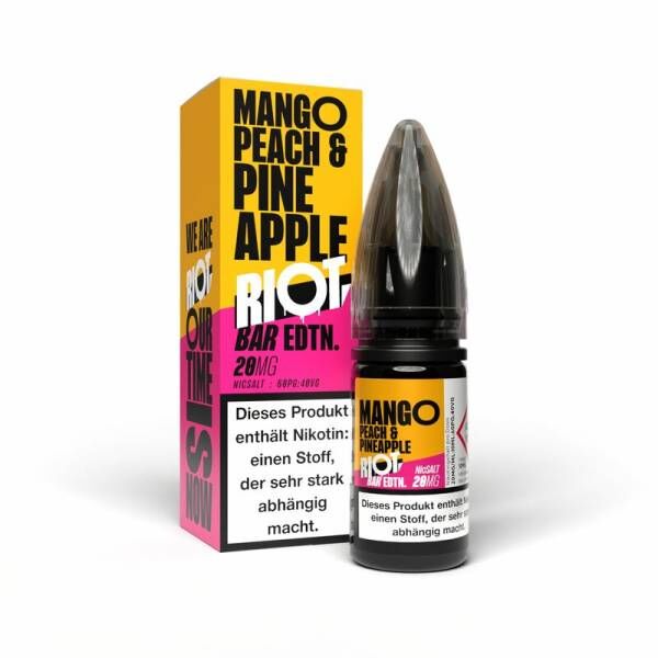 Mango Peach Pineapple - BAR EDTN - Riot Nikotinsalz Liquid 10ml