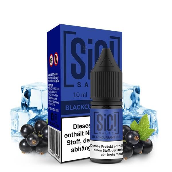 Blackcurrant Ice - SIC! - Nikotinsalz Liquid 10ml