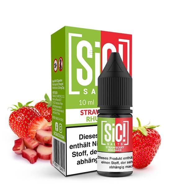 Strawberry Rhubarb - SIC! - Nikotinsalz Liquid 10ml