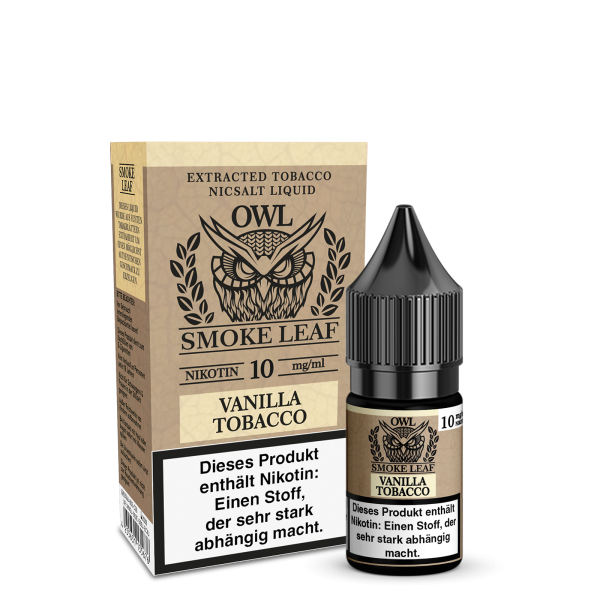 Vanilla Tobacco - OWL Smoke Leaf - Nikotinsalz Liquid 10ml