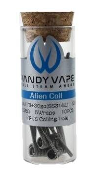 VandyVape Prebuilt A1/ SS316L Alien Coil (10 St.)