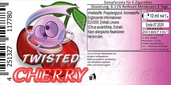 Cherry - Twisted Flavors Aroma 10ml