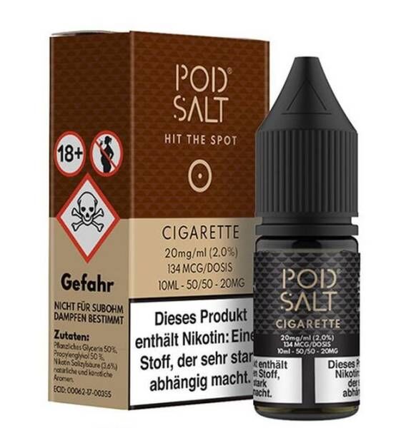 Cigarette - Pod Salt 10ml Liquid 20mg Nikotinsalz