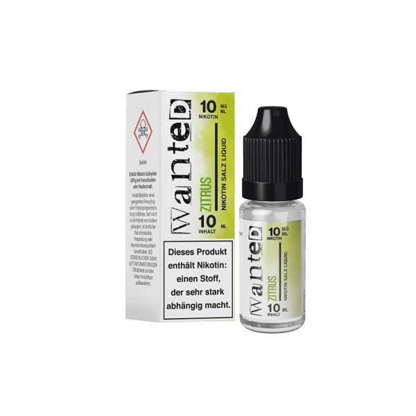 Zitrus - Wanted Overdosed - Nikotinsalz Liquid 10ml