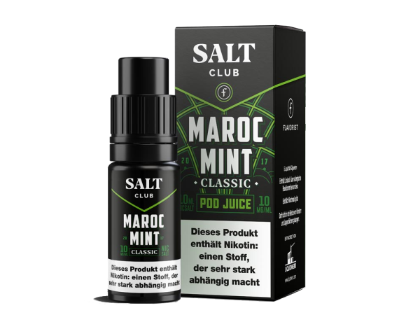 Maroc Mint Classic - Salt Club FV - NicSalt Liquid 10ml