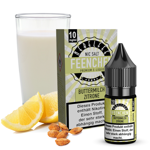 Buttermilch Zitrone - Nebelfee - Nikotinsalz Liquid 10ml