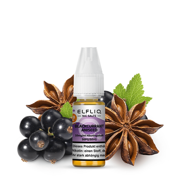 Blackcurrant Aniseed - ELFLIQ - Nikotinsalz Liquid 10ml