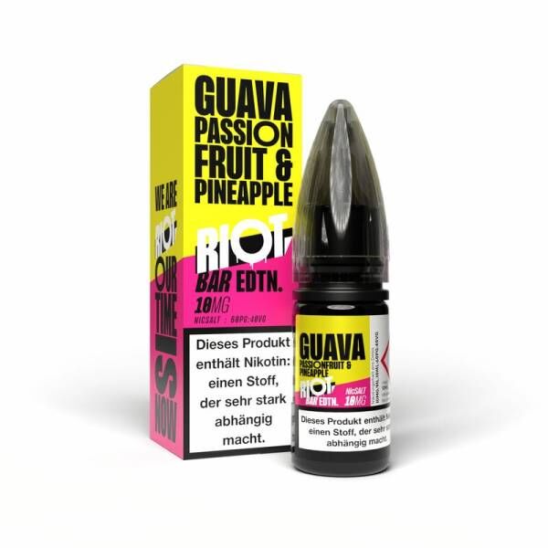 Guava Passionfruit Pineapple - BAR EDTN - Riot Nikotinsalz Liquid 10ml