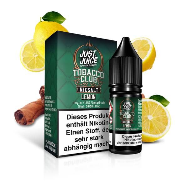 Tobacco Club Lemon - Just Juice - Nikotinsalz Liquid 10ml