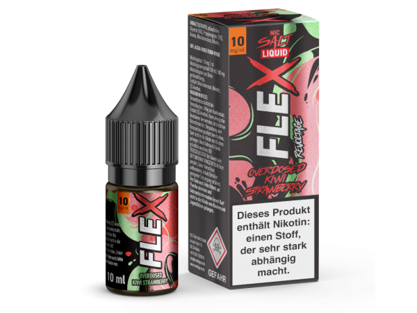 Overdosed Kiwi Strawberry - Revoltage Flex - Nikotinsalz Liquid 10ml