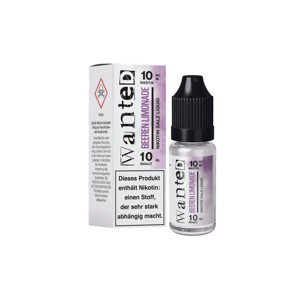 Beeren Limonade - Wanted Overdosed - Nikotinsalz Liquid 10ml