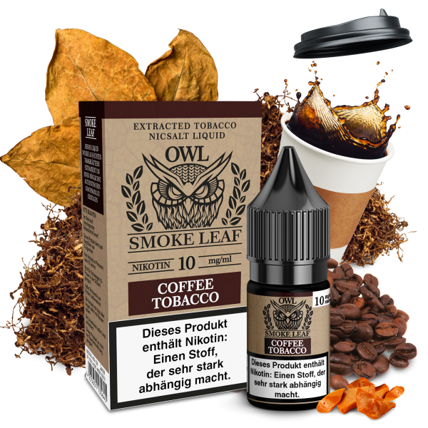 Coffee Tobacco - OWL Smoke Leaf - Nikotinsalz Liquid 10ml